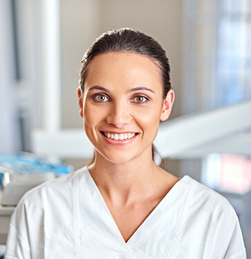 smiling dental hygienist