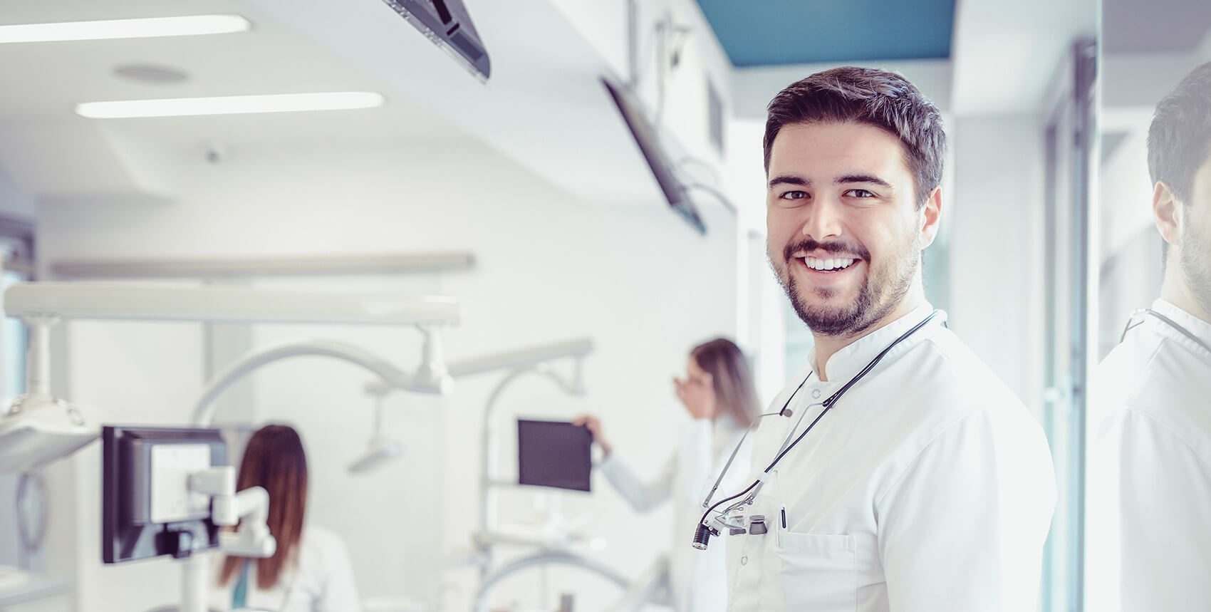 smiling dentist