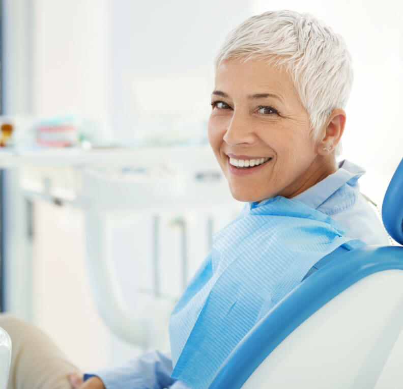woman at the dentist