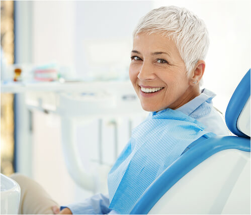 woman at the dentist